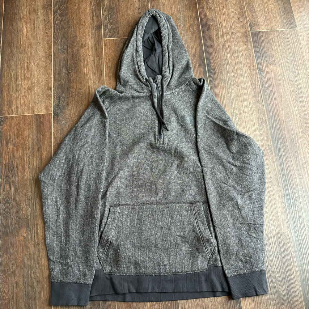 Under Armour Black and Gray Hooded Jacket